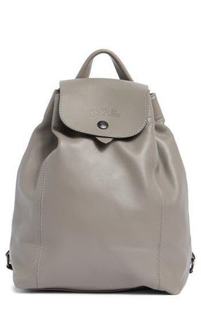 Longchamp Le Pliage Leather Backpack in Turtledove at Nordstrom Rack