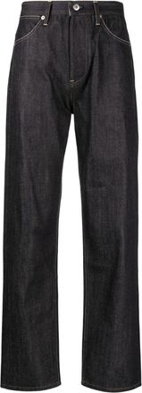 Jil Sander contrast-stitching cotton jeans - women - Cotton - 28 - Blue