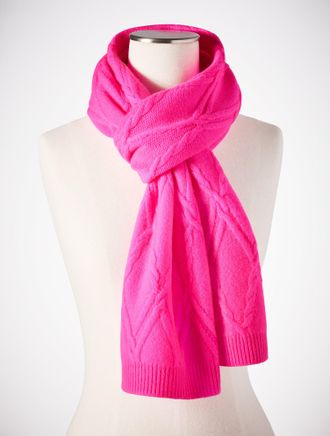 Talbots Cashmere Scarf - Stunning Pink - 001 Talbots