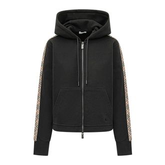 Burberry Zip-throughs, female, Black, Size: XS Harper CT Hoodie