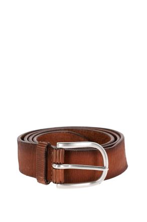 Orciani Lamellar Leather Belt