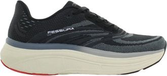 Fessura Zwarte Ademende Jacquard Sneakers - Heren - Sneakers - Zwart - 36 EU - Schoenen