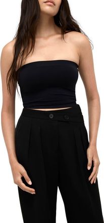 Kenneth Cole Seamless Crop Tube Top in Black at Nordstrom, Size X-Large