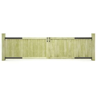 vidaXL Vidaxl - Cancelli da Giardino 2 pz in Legno di Pino Impregnato 300x75 cm