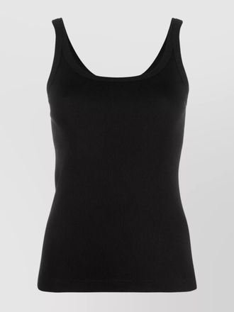 Dolce & Gabbana cotton ribbed scoop neck tank top