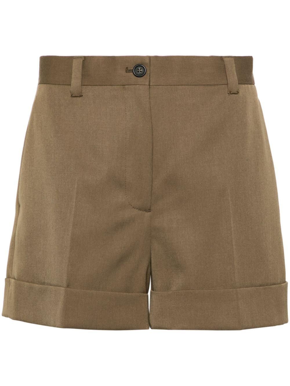ショートパンツ MiuMiu MP1924SOOO.174X Shorts MIU Miu Miu Logo Mini Shorts With Elastic Waistband And Tie