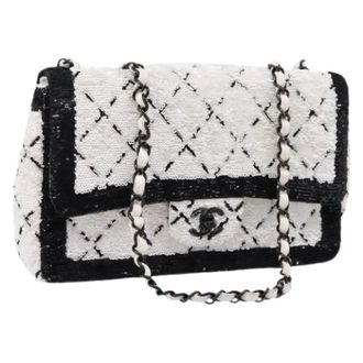Chanel Pre-owned Vintage Canvas Shoulder Bag - Dames - Pre-owned - Wit - Maat: ONE Size