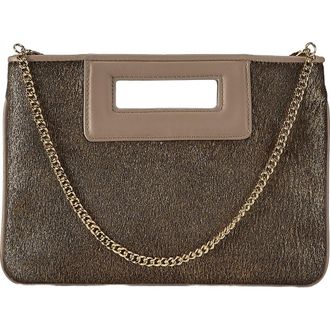 Gigi New York WILLA CLUTCH in Gold Haircalf at Nordstrom