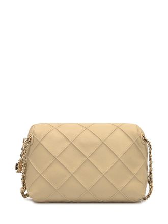 Tory Burch Tory Burch Quilted Beige Bag With Chain Strap