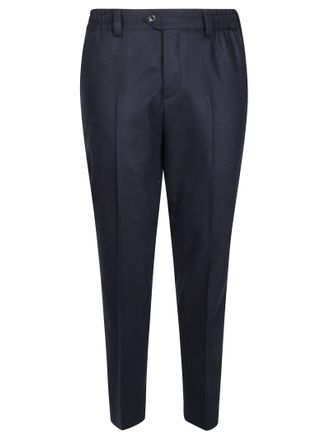 PT01 Wool-Cashmere Brushed Flannel Straight-Leg Pants