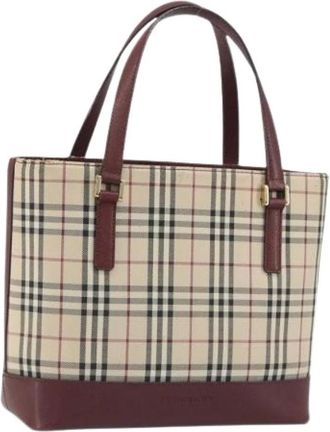 Burberry Borsa a mano Pre-owned in tela - - Pre-owned - Donna - Beige - ONE SIZE