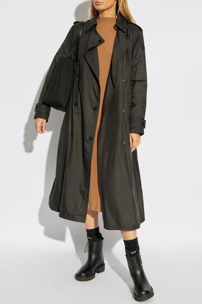 Moncler Trench Barbentane, Womens, Black