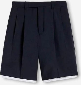Jil Sander Wool Canvas Bermuda Shorts
