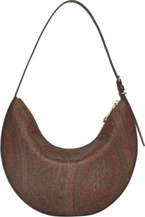 Etro Medium Hobo Tas in Iconisch Jacquard - Dames - Schoudertassen - Bruin - ONE Size - Katoen - Tassen