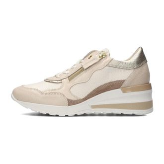 DL Sport Schoenen, Dames, Beige, 39 EU, Leer, Angel Sneakers