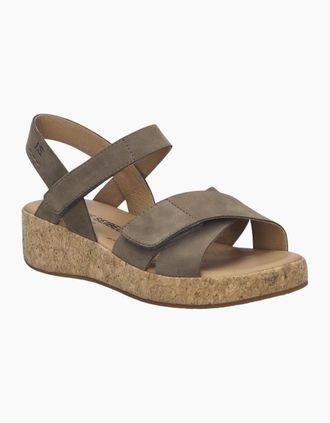 Josef Seibel Womens Evita 03 Womens Wedge Sandals - Grey - Size: 6.5