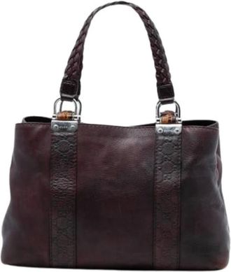 Gucci Pre-owned Handbags, female, Brown, Size: ONE SIZE Pre-owned Tote Bag