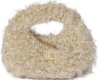 Miu Miu Borsa tote Wander mini con logo - Toni neutri