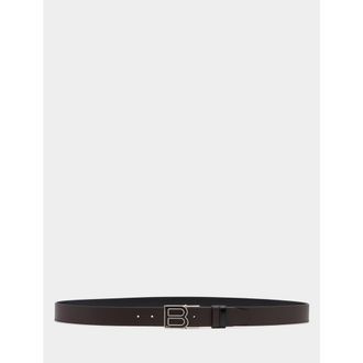 Bally B Logo 35mm Adjustable And Reversible Belt in Ebano/black+Pall at Nordstrom, Size 120