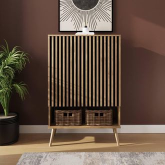 GFW Rowan Multi Unit Storage Cabinet in Light Oak