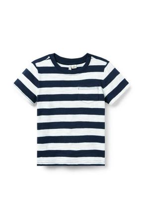 Janie and Jack The Striped Slub Tee in Blue at Nordstrom, Size 18-24M