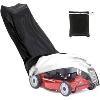 OEM Funda Para Cortac&eacute;sped De Poli&eacute;ster 210d Con Cord&oacute;n Ajustable Y Bolsa De Almacenamiento (1,9 M X 0,6 M X 1,1 M) -crezuo