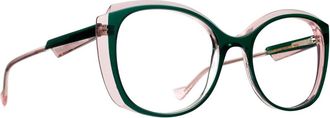 Caroline Abram Patti Optisch Montuur - unisex - Accessoires - Groen - Maat: 51 MM