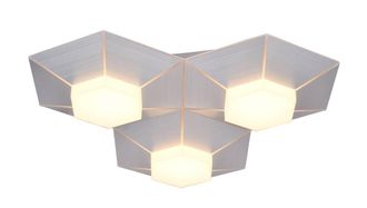 Wofi Leuchten Plafoniera Dimmerabile Tramite Interruttore A Parete Plafoniera Led Soggiorno, Alluminio Spazzolato, 15w 1200lm Bianco Caldo, Lxh 40x8,5 Cm Wofi 9165.