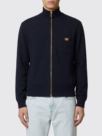 Versace Cotton and Cashmere Cardigan with Logo