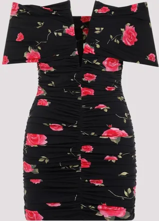 Magda Butrym Black Printed Dress