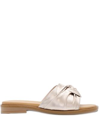 Ron White knotted leather sandals - Gold