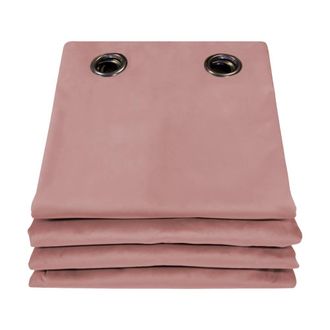 MOONDREAM Cortina ac&uacute;stica de terciopelo ollaoss rose MC343 130x260