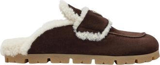 Prada Sabot - female - Prada - Slippers - Brown - 4 1/2 UK - Shoes