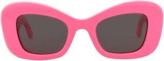 Alexander McQueen 50mm Cat Eye Sunglasses in Pink Pink Grey at Nordstrom Rack