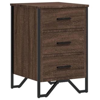 vidaXL Comodino Rovere Marrone 40x41x60 Cm In Legno Multistrato - Vidaxl
