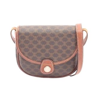 Celine Pre-owned Cross Body Bags, female, Brown, Size: ONE SIZE Pre-owned Macadam Coated Canvas Shoulder Bag