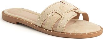 New York & Company Zora Flat Sandal in Nude at Nordstrom Rack, Size 10