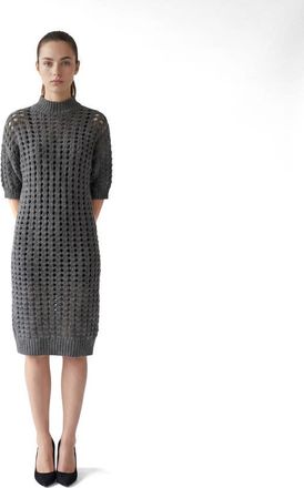 Brunello Cucinelli Lead Cashmere Knit Dress, Size X-Small