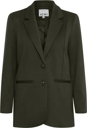 Ichi Ihkate SUS Oversized Blazer - - Jackets - Donna - Verde - L