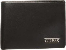 Guess Boston Portemonnee - Heren - Portefeuilles - Zwart - ONE Size - Leer - Accessoires
