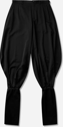 Comme Des Gar&ccedil;ons Men s Balloon-Hem Layered Pants Black