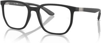 Ray-Ban 55mm Irregular optical glasses in Black at Nordstrom