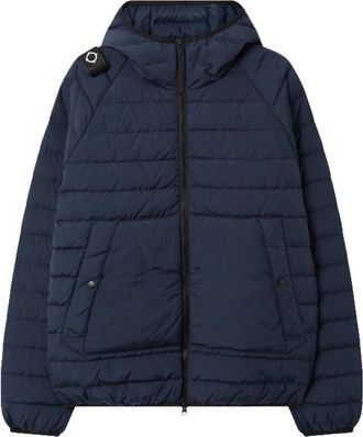 Mastrum Hooded Down Jacket - Heren - Gewatteerde jassen - Blauw - M - Nylon - Jassen