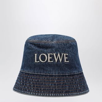 Loewe Bob blu in denim con ricamo logo