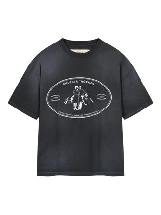 Rough. Drama Label T-shirt - men - Cotton - L - Black