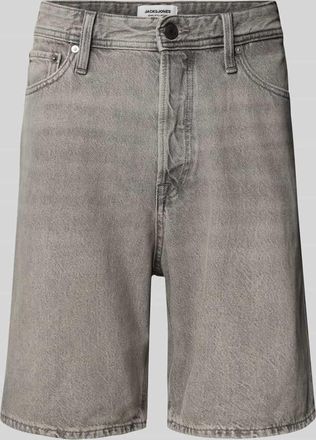 Jack & Jones Jack & Jones Loose Fit Jeansshorts im 5-Pocket-Design Modell TONY in Hellgrau, Gr&ouml;&szlig;e XXL