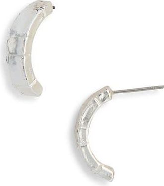 Karine Sultan Brick Half Hoop Earrings in Silver at Nordstrom Rack