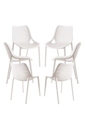 Regalos Miguel Packs Sillas Jard&iacute;n - Pack 6 Sillas Kusin - Blanco