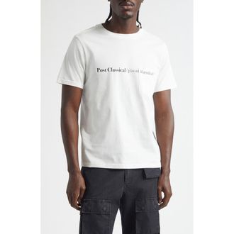 TAKAHIROMIYASHITA TheSoloist. Post Classical Graphic T-Shirt in White at Nordstrom, Size 38 Us