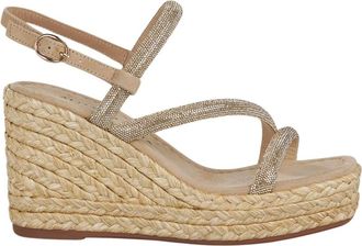 Alma En Pena Wedge strap rhinestones high